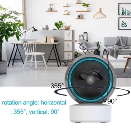 Immax NEO 07781L  - Smart интериор камера със сензор EYE NEO LITE 355° P/T 5MP Wi-Fi Tuya