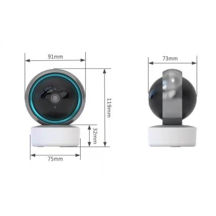Immax NEO 07781L  - Smart интериор камера със сензор EYE NEO LITE 355° P/T 5MP Wi-Fi Tuya