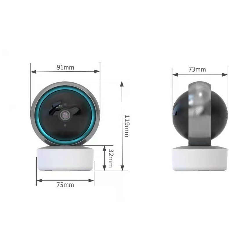 Immax NEO 07781L  - Smart интериор камера със сензор EYE NEO LITE 355° P/T 5MP Wi-Fi Tuya
