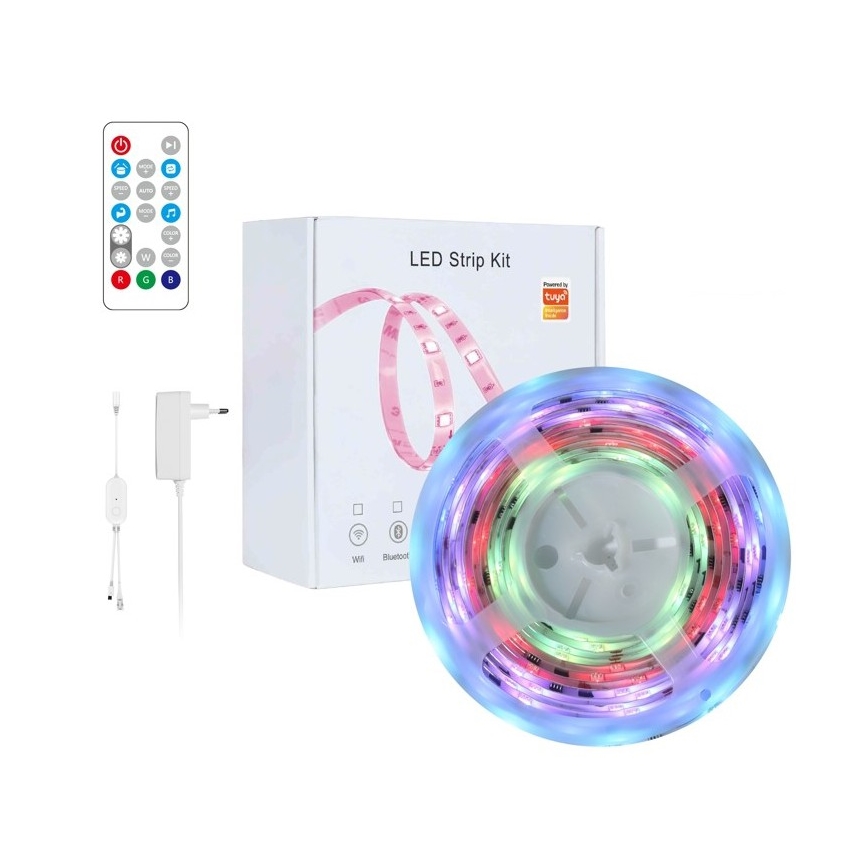 Immax NEO 07791L - LED RGB Димируема лента NEO LITE LED/18W/230V 5m IP65 MUSIC Wi-FI Tuya + дистанционно управление