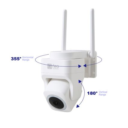 Immax NEO 07793L - Умна външна камера с CUBE сензор 4MP 5V IP65 Wi-Fi Tuya