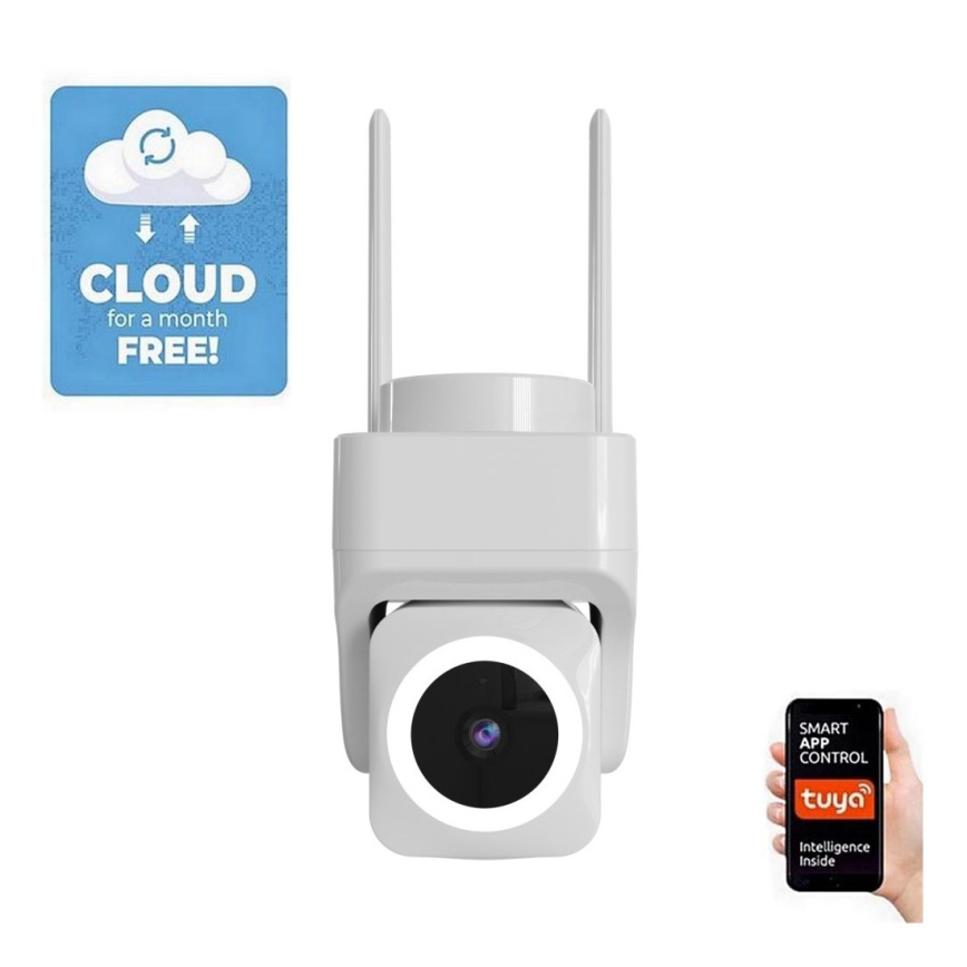 Immax NEO 07793L - Външна смарт камера със сензор CUBE 4MP 5V IP65 Wi-Fi Tuya