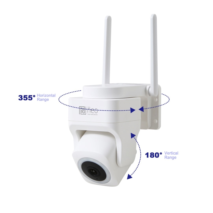 Immax NEO 07793L - Външна смарт камера със сензор CUBE 4MP 5V IP65 Wi-Fi Tuya