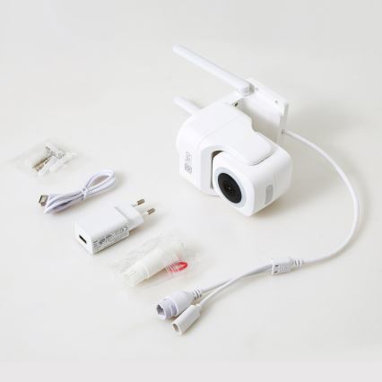 Immax NEO 07793L - Външна смарт камера със сензор CUBE 4MP 5V IP65 Wi-Fi Tuya