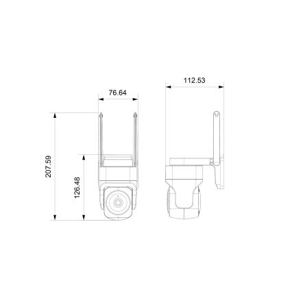 Immax NEO 07793L - Външна смарт камера със сензор CUBE 4MP 5V IP65 Wi-Fi Tuya