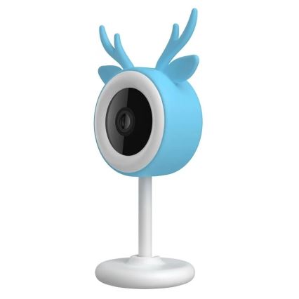 Immax NEO 07797L - Интелигентен презареждащ бебешки монитор 5V Wi-Fi Tuya син
