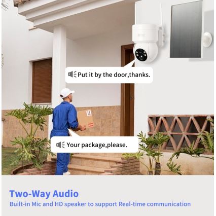 Immax NEO 07803L - Умна външна соларна камера със сензор SENTRY 6000 mAh Wi-Fi Tuya IP65