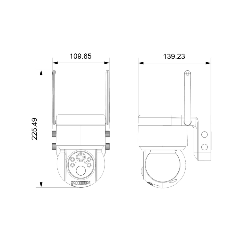 Immax NEO 07803L - Умна външна соларна камера със сензор SENTRY 6000 mAh Wi-Fi Tuya IP65