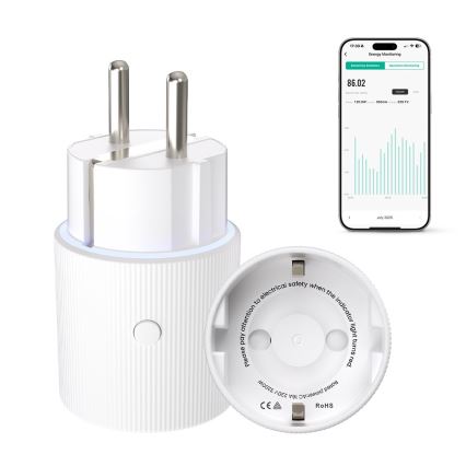 Immax NEO 07813L - Умен контакт тип F 3500W Tuya Wi-Fi