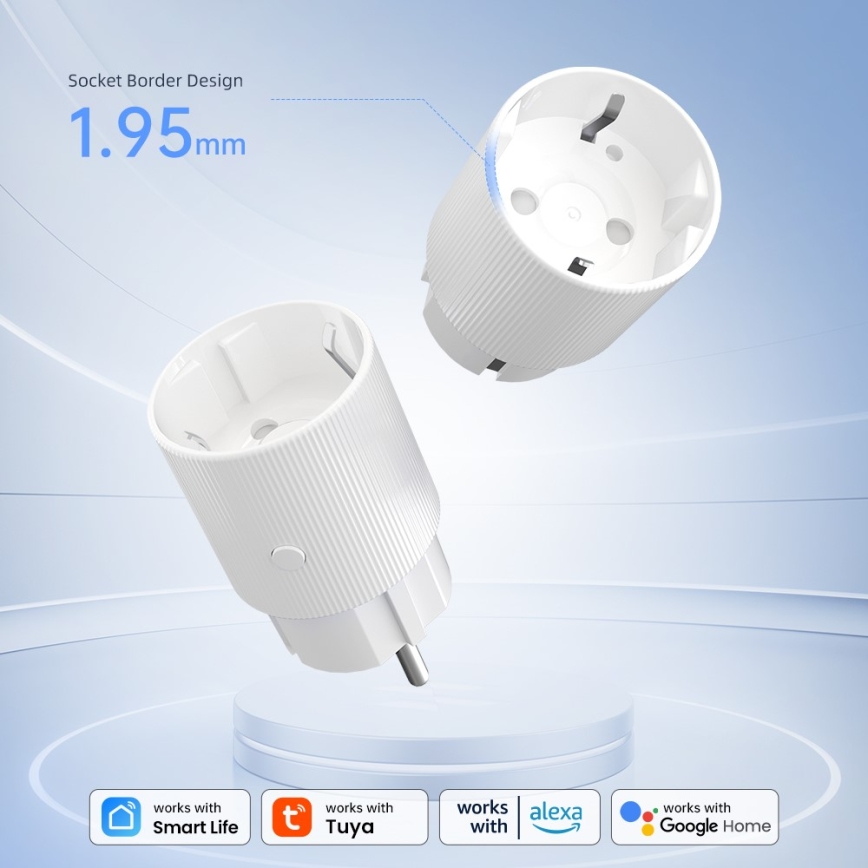 Immax NEO 07813L - Умен контакт тип F 3500W Tuya Wi-Fi