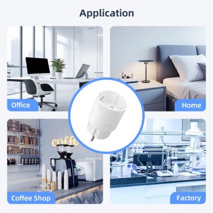 Immax NEO 07813L - Умен контакт тип F 3500W Tuya Wi-Fi