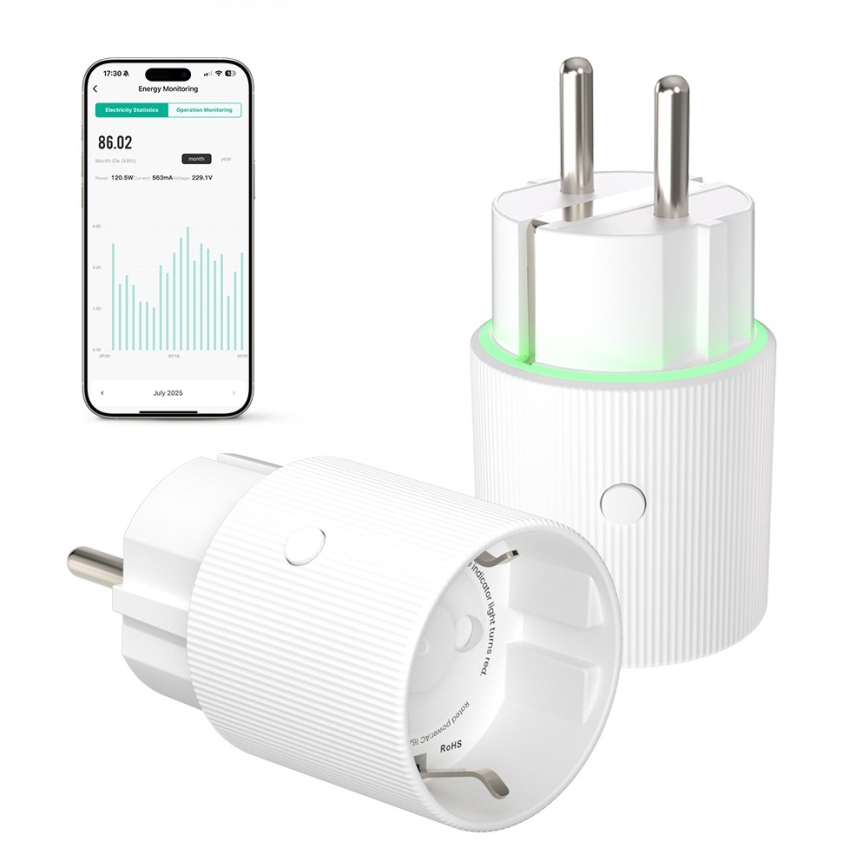 Immax NEO 07813L - Умен контакт тип F 3500W Tuya Wi-Fi