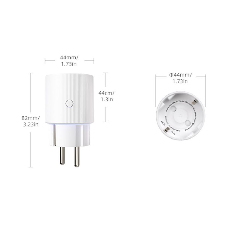 Immax NEO 07813L - Умен контакт тип F 3500W Tuya Wi-Fi