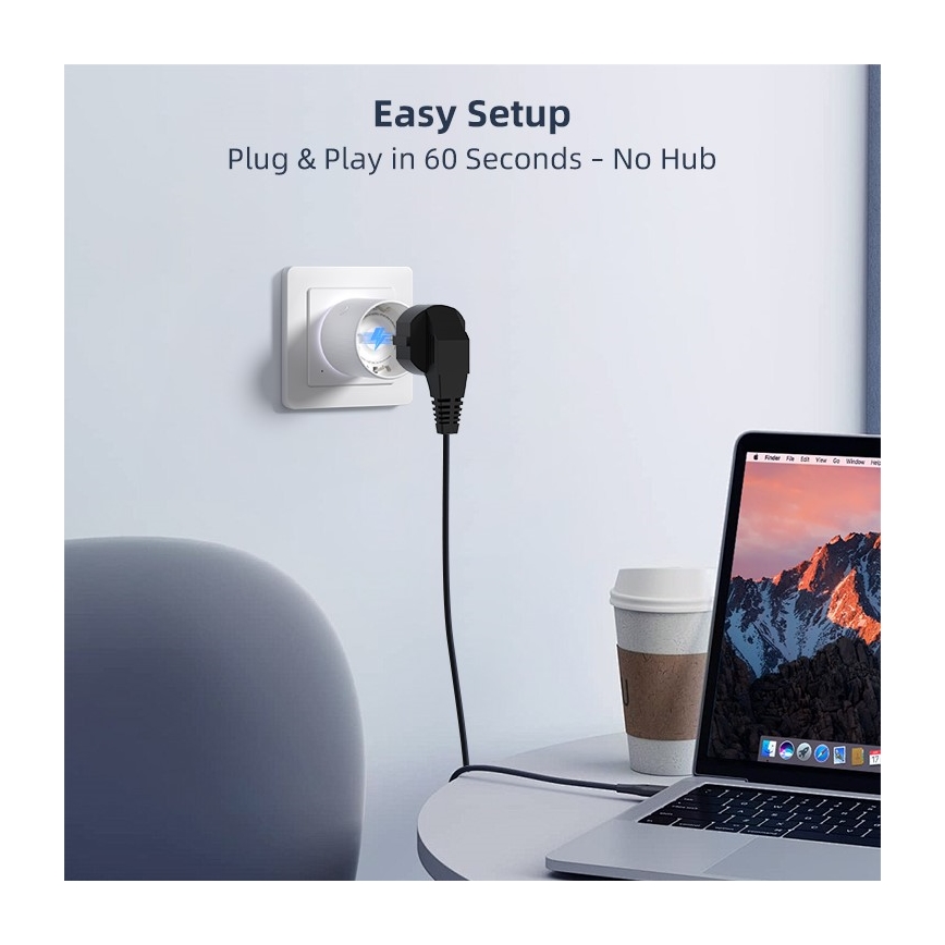 Immax NEO 07813L - Умен контакт F 3500W Wi-Fi