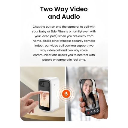 Immax NEO 07814L - Интелигентна вътрешна камера със сензор 4 MP, 5V, Wi-Fi