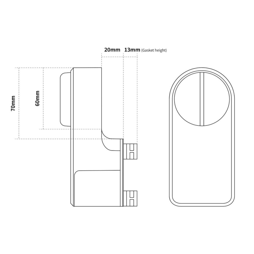 Immax NEO 07815L - Интелигентна брава за врата с клавиатура 4xAA + 2xAA