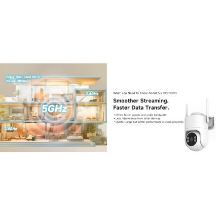 Immax NEO 07819L - Интелигентна външна камера с 4 MP сензор, 5V захранване, IP65 защита, Tuya Wi‑Fi