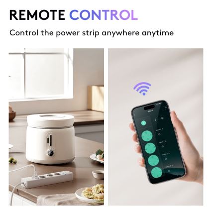 Immax NEO 07821L - Умен удължител NEO LITE 4x AC + 1x USB + 2x USB-C Tuya Wi-Fi