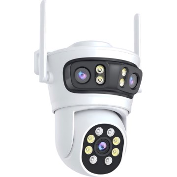 Immax NEO 07823L - Умна външна камера със 2MP+2MP+2MP сензори, 5V, Tuya Wi-Fi