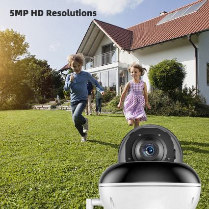 Immax NEO 07825L - Умна куполна външна камера (DOME) с 5 MP сензор, 230V, IP66, TUYA, Wi‑Fi