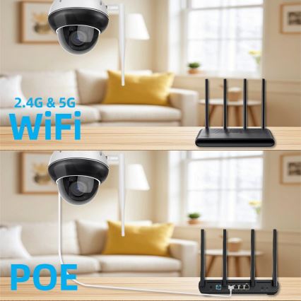 Immax NEO 07825L - Умна куполна външна камера (DOME) с 5 MP сензор, 230V, IP66, TUYA, Wi‑Fi