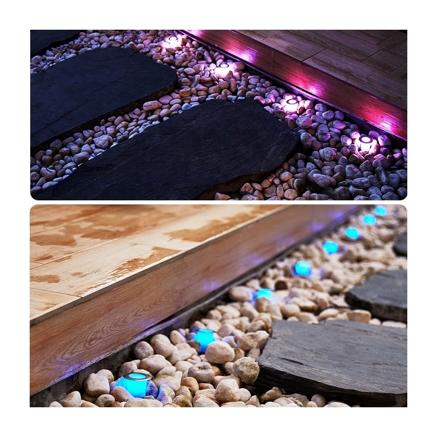 Immax NEO 07905L - LED RGB Димируема соларна лампа ESTRELAS 8xLED/0,25W/5V IP65 Tuya 2200 mAh