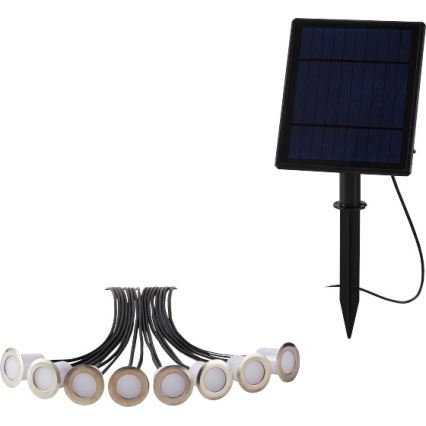 Immax NEO 07905L - LED RGB регулируема соларна лампа ESTRELAS 8xLED/0,25W/5V IP65 Tuya 2200 mAh