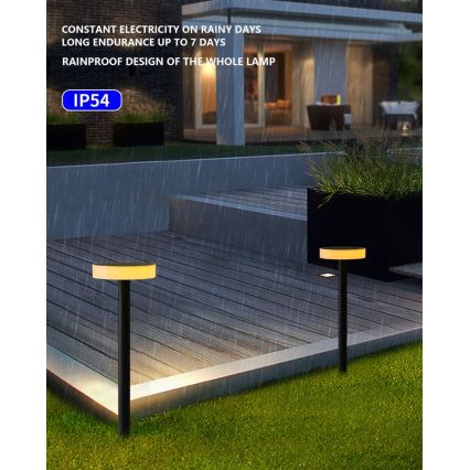 Immax NEO 07910L - LED RGB Димируема соларна лампа със сензор NEO LITE LED/1W/5V кръгла IP54 Tuya 1300 mAh