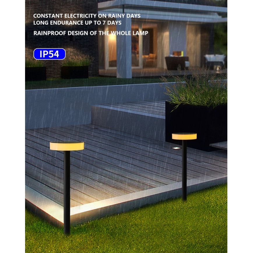 Immax NEO 07910L - LED RGB Димируема соларна лампа със сензор NEO LITE LED/1W/5V кръгла IP54 Tuya 1300 mAh