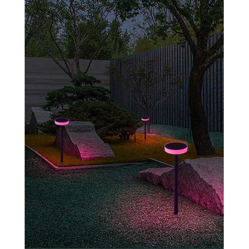 Immax NEO 07910L - LED RGB Димируема соларна лампа със сензор NEO LITE LED/1W/5V кръгла IP54 Tuya 1300 mAh