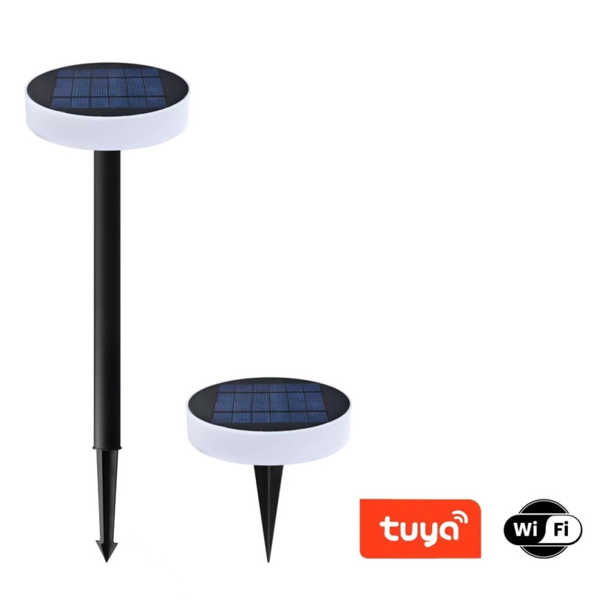 Immax NEO 07910L - LED RGB Димируема соларна лампа със сензор NEO LITE LED/1W/5V кръгла IP54 Tuya 1300 mAh