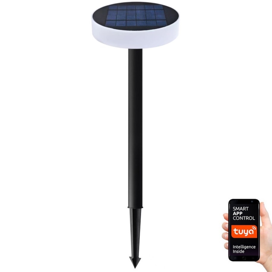 Immax NEO 07910L - LED RGB Димируема соларна лампа със сензор NEO LITE LED/1W/5V кръгла IP54 Tuya 1300 mAh