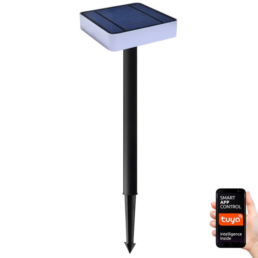 Immax NEO 07911L - LED RGB Димируема соларна лампа със сензор NEO LITE LED/1W/5V ъглов IP54 Tuya 1300 mAh
