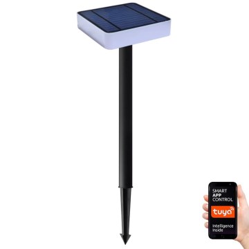 Immax NEO 07911L - LED RGB регулируема соларна лампа със сензор NEO LITE LED/1W/5V квадратна IP54 Tuya 1300 mAh