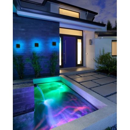 Immax NEO 07911L - LED RGB регулируема соларна лампа със сензор NEO LITE LED/1W/5V квадратна IP54 Tuya 1300 mAh