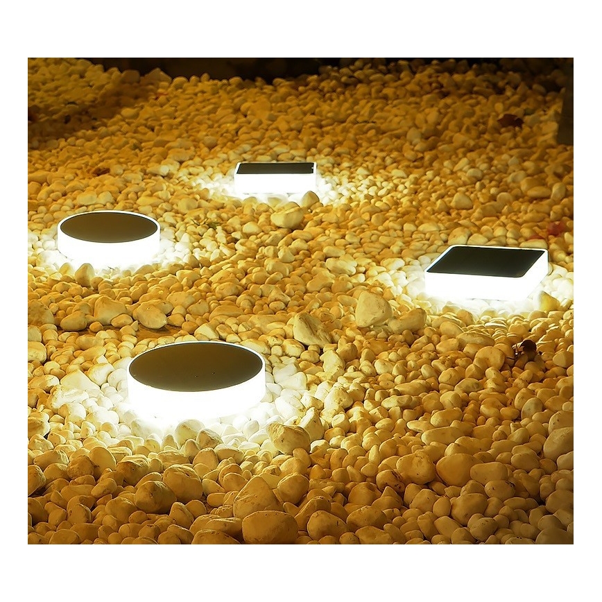 Immax NEO 07911L - LED RGB регулируема соларна лампа със сензор NEO LITE LED/1W/5V квадратна IP54 Tuya 1300 mAh