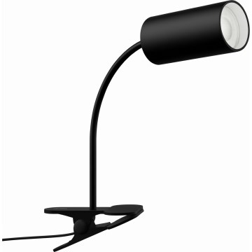 Immax NEO 08293L - Гъвкава лампа с щипка PUNTO 1xGU10/9W/230V черна