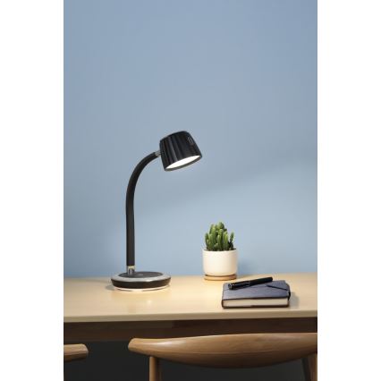 Immax NEO 08996L - LED Димируема настолна лампа с безжично зареждане PERLA LED/1,5W + LED/6W/230V 3800-4300K