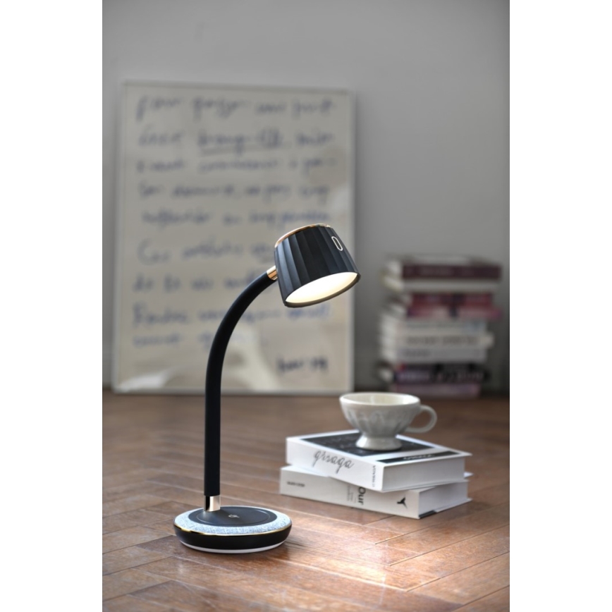 Immax NEO 08996L - LED Димируема настолна лампа с безжично зареждане PERLA LED/1,5W + LED/6W/230V 3800-4300K