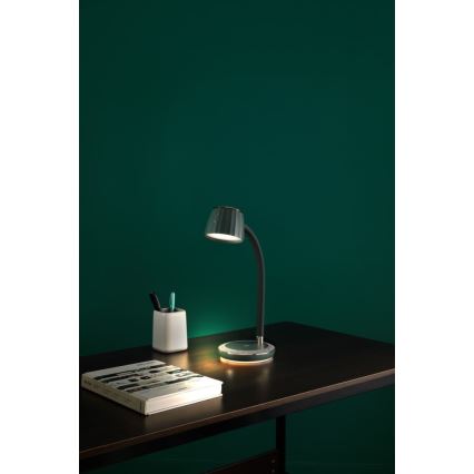 Immax NEO 08996L - LED Димируема настолна лампа с безжично зареждане PERLA LED/1,5W + LED/6W/230V 3800-4300K