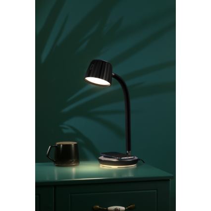 Immax NEO 08996L - LED Димируема настолна лампа с безжично зареждане PERLA LED/1,5W + LED/6W/230V 3800-4300K