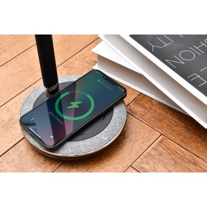 Immax NEO 08996L - LED Димируема настолна лампа с безжично зареждане PERLA LED/1,5W + LED/6W/230V 3800-4300K