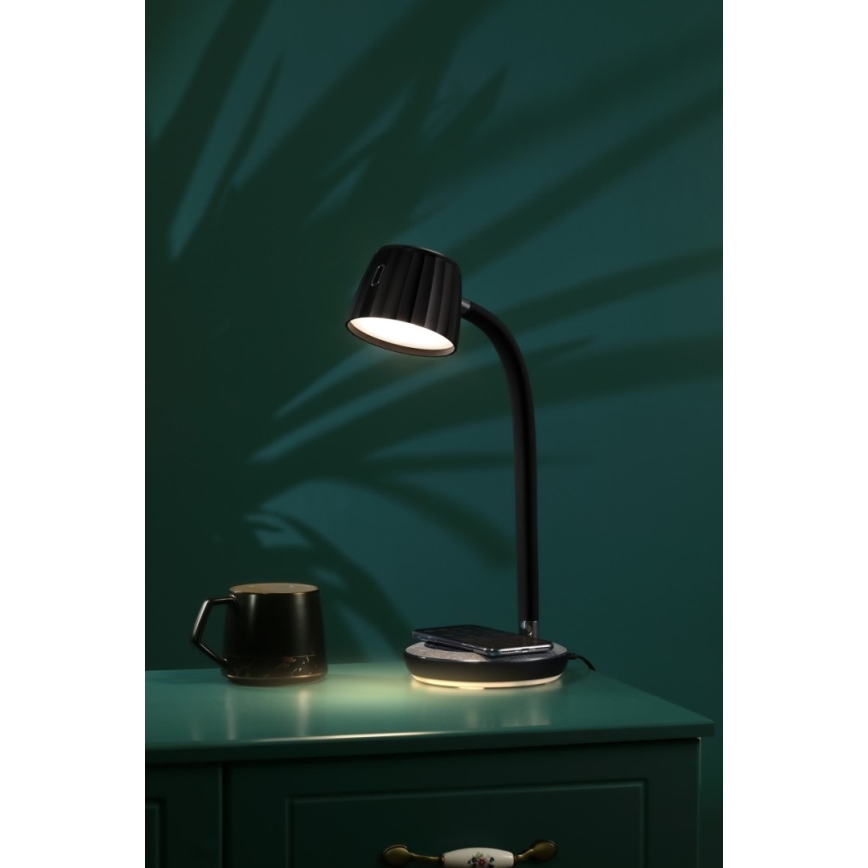 Immax NEO 08996L - LED Димируема настолна лампа с безжично зареждане PERLA LED/1,5W + LED/6W/230V 3800-4300K
