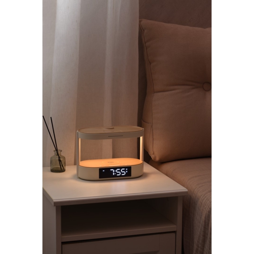 Immax NEO 09111L - димируема настолна LED лампа с будилник и зареждане TRIPLE DOCK LED/1,5W/5V