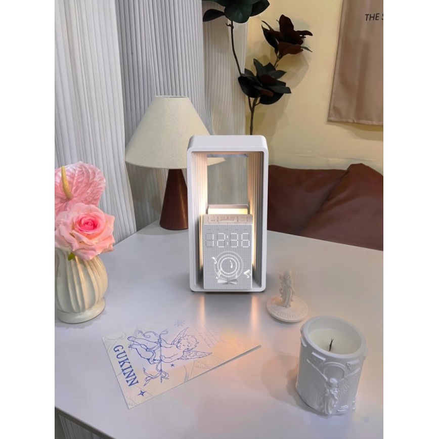 Immax NEO 09113L - настолна LED лампа с будилник и функция за зареждане CALM LED/3,5W/5V