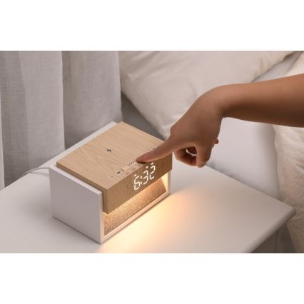 Immax NEO 09114L - LED настолна лампа с будилник и зареждане CALM LED/1,2W/5V