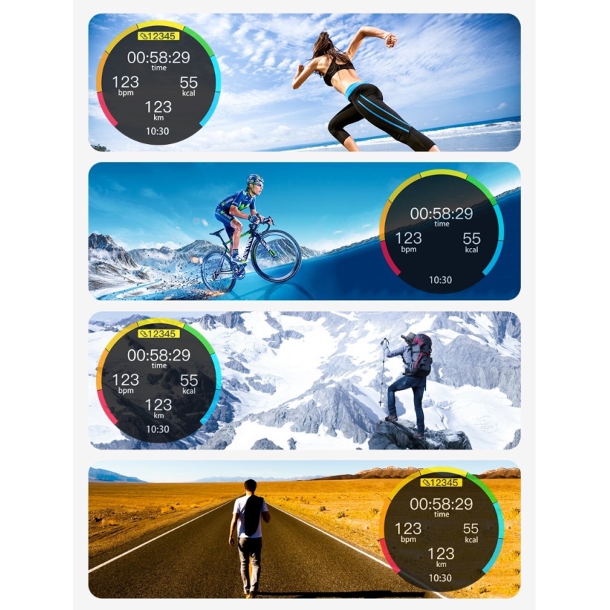 Immax NEO 9040 - Смарт часовник Lady Music Fit 300 mAh IP67 розов