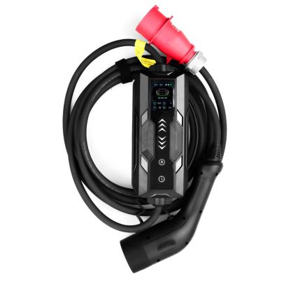 Immax - EV зарядна станция за електромобили AC Type 2 16A/380V + щепсел 230V, 3,7kW 5m Tuya