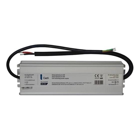Импулсно захранване за LED ленти 150W/12V IP67