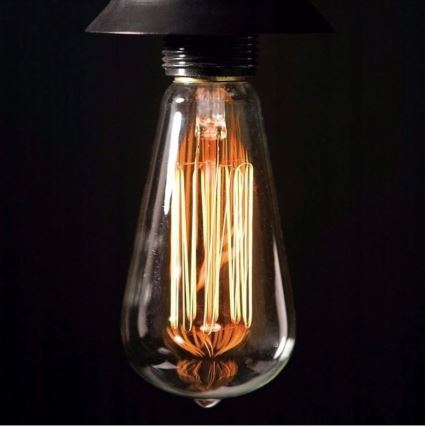 Индустриална декоративна димируема крушка SELEBY ST64 E27/60W/230V 2200K